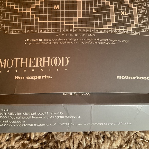 Motherhood maternity lycra sheer pantyhose, color black, size: M - Picture 6 of 12